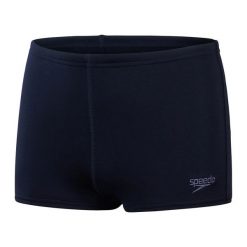 Kąpielówki dla dzieci Speedo Eco+. Niebieskie kąpielówki dla chłopców Speedo, bez wzorów, z elastanu, krótkie. Za 163.00 zł.