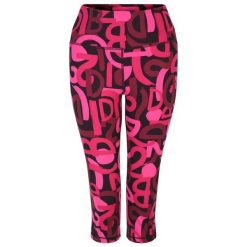 Legginsy Damskie Influential Graffiti 3/4. Czerwone legginsy damskie Dare 2b, bez wzorów, do biegania. Za 56.99 zł.