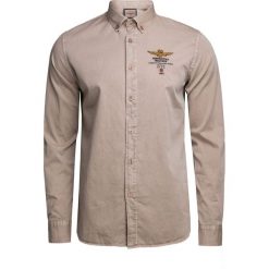 Koszula AERONAUTICA MILITARE Beżowy|Brązowy. Koszule męskie marki Aeronautica Militare. W wyprzedaży za 315.00 zł.