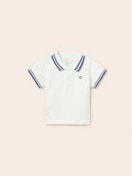 Mayoral Polo 190 Biały. Białe t-shirty dla chłopców Mayoral, bez wzorów, z bawełny, bez ramiączek. Za 39.99 zł.