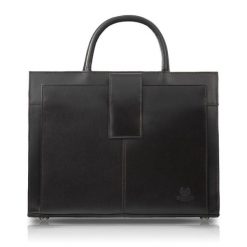 Torebka damska skórzana aktówka A4 do ręki i na ramię skóra licowa Paolo Peruzzi T-94-BR. Brązowe torby na ramię damskie bez wzorów, z materiału, biznesowe, bez dodatków. Za 419.00 zł.