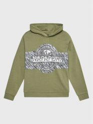 Napapijri Bluza B-Pinzon NP0A4GXD D Zielony Regular Fit. Zielone bluzy dla chłopców Napapijri, bez wzorów, z bawełny, bez ramiączek, bez kaptura. Za 599.99 zł.