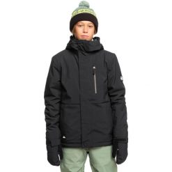Kurtka śniegowa techniczna dla Chłopcy MISSION. Białe buty zimowe chłopięce Quiksilver, bez wzorów, z poliesteru, bez zapięcia. Za 579.00 zł.