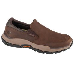 Buty do chodzenia męskie, Respected - Calum. Brązowe buty sportowe męskie Skechers, bez zapięcia, trekkingowe. Za 379.99 zł.