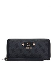 Guess Portfel Lindsey Slg SWSG97 49146 Szary ciemny. Szare portfele damskie Guess, z aplikacjami, ze skóry. Za 264.99 zł.