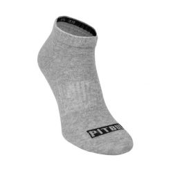 Skarpety męskie Pitbull Pad Pitbull cienkie 3-pak. Szare skarpety męskie PITBULL, bez wzorów. Za 29.00 zł.