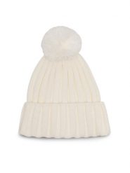 Jenny Fairy Czapka 4W3-016-AW23 Biały. Białe czapki i kapelusze damskie Jenny Fairy, na zimę, bez wzorów, z syntetyku. Za 59.99 zł.