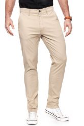 WRANGLER SPODNIE MĘSKIE CHINO CAMEL WASHED W16LHE49J 112127312. Brązowe spodnie materiałowe męskie Wrangler, l, bez wzorów, z materiału. W wyprzedaży za 89.99 zł.