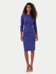 Rinascimento Sukienka koktajlowa CFC0126154003 Fioletowy Slim Fit. Fioletowe sukienki damskie Rinascimento, l, bez wzorów, z syntetyku, wizytowe, bez kołnierzyka, bez ramiączek. Za 479.99 zł.