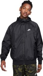 Kurtka męska Nike czarna r. L. Czarne kurtki męskie Nike, l, bez wzorów, bez kaptura. Za 485.98 zł.