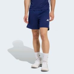 Spodenki fitness cardio męskie ADIDAS. Niebieskie krótkie spodenki sportowe męskie Adidas, m, bez wzorów, na fitness i siłownię, climacool (adidas). Za 129.99 zł.