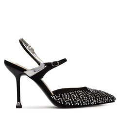 Szpilki Liu Jo. Czarne szpilki damskie Liu Jo, bez wzorów, bez obcasa, bez zapięcia. Za 769.99 zł.