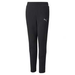 Spodnie Dresowe Sportowe Chłopięce Puma Evostripe Dk. Szare spodnie sportowe dla chłopców Puma, bez wzorów, z dresówki, sportowe, na jogę i pilates. Za 140.99 zł.
