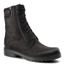 Czarne Botki Simen Damskie Wygodne Buty Zimowe. Czarne kozaki damskie Simen, z nubiku, bez obcasa, na obcasie. Za 339.00 zł.