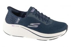Buty sportowe damskie, Slip-Ins: Max Cushioning Elite 2.0 - Vanish. Niebieskie obuwie sportowe damskie Skechers, bez wzorów, z materiału, trekkingowe. Za 469.99 zł.