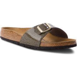 Klapki BIRKENSTOCK - Madrid Bs 1011759 Magic Snake Khaki. Zielone klapki damskie Birkenstock, ze skóry ekologicznej. W wyprzedaży za 189.00 zł.