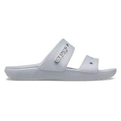 Klapki męskie Crocs Classic. Szare sandały męskie Crocs, z materiału, bez zapięcia. Za 225.35 zł.