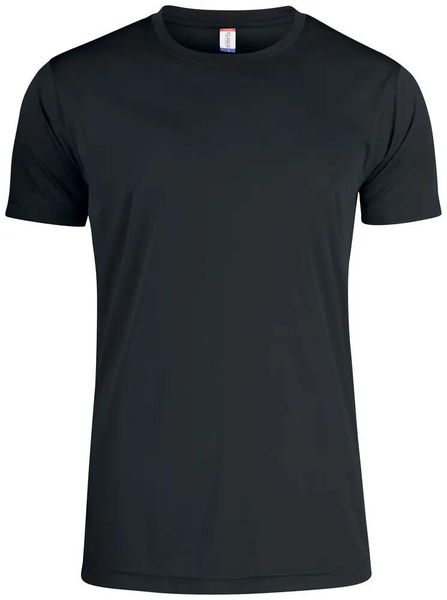 Clique Basic Active-T męski T-shirt 100% poliester – black. Czarne koszulki sportowe męskie CLIQUE, m, bez wzorów, z dzianiny, bez kołnierzyka. Za 87.01 zł.