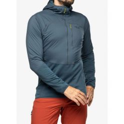 Bluza rozpinana męska Rab Ascendor Summit Hoody. Niebieskie bluzy męskie RAB, m, bez wzorów, bez kaptura, narciarskie. Za 479.99 zł.