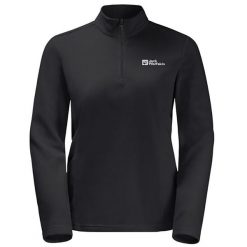 Bluza trekkingowa damska Jack Wolfskin Taunus Hz. Czarne bluzy damskie Jack Wolfskin, s, bez wzorów, z materiału, bez kaptura. Za 273.05 zł.