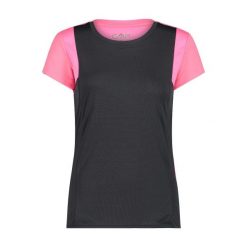 Koszulka damska CMP. Czerwone koszulki sportowe damskie CMP, bez wzorów, z materiału, bez kołnierzyka, bez ramiączek, trekkingowe. Za 143.50 zł.