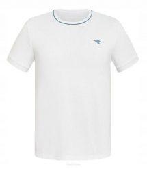Koszulka tenisowa Diadora SS Icon. Białe koszulki sportowe męskie Diadora, m, bez wzorów, z elastanu, bez kołnierzyka, bez ramiączek, tenisowe. Za 149.99 zł.