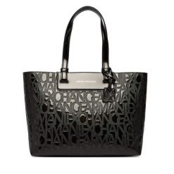 Torebka Armani Exchange. Czarne torebki do ręki damskie Armani Exchange, bez wzorów, klasyczne, bez dodatków. Za 569.99 zł.