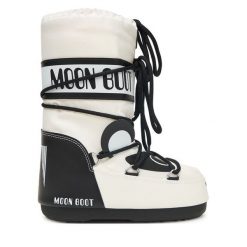 Śniegowce Moon Boot. Brązowe buty zimowe chłopięce Moon Boot, bez wzorów, bez zapięcia. Za 669.99 zł.