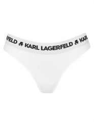 KARL LAGERFELD Stringi A1W47008 Biały. Białe stringi damskie KARL LAGERFELD, s, bez wzorów, z lyocellu. Za 129.99 zł.
