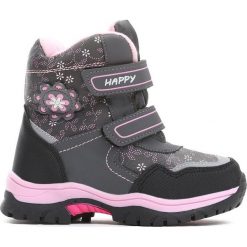 Szare Śniegowce Disobedient. Buty zimowe dziewczęce marki Born2be. Za 89.99 zł.