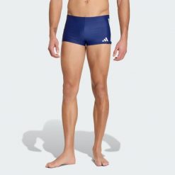 Bokserki do pływania 3S. Białe bokserki męskie Adidas, l, bez wzorów, z elastanu. Za 149.00 zł.