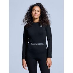 Koszulka termiczna - Damska - Czarna. Czarne koszulki sportowe damskie POEDERBAAS, bez wzorów, bez kołnierzyka, bez ramiączek, snowboardowy. Za 199.42 zł.