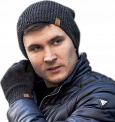 Nandy Nandy Czapka Męska Ciepła Dwuwarstwowa C Szara. Szare czapki i kapelusze męskie Nandy, na zimę, bez wzorów. Za 41.00 zł.