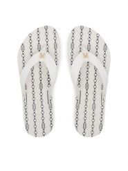 Tommy Hilfiger Japonki Th Chain Print FW0FW08514 Biały. Białe klapki damskie Tommy Hilfiger, bez wzorów, z materiału, bez obcasa. Za 119.99 zł.
