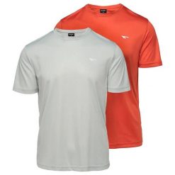 T-shirt Męski Trening Jodin 2pak. Brązowe t-shirty męskie Hi-tec, m, bez wzorów, sportowe, bez kołnierzyka. Za 87.99 zł.