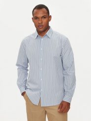 Sisley Koszula 5B8SSQ03T Niebieski Regular Fit. Niebieskie koszule męskie Sisley, l, bez wzorów, z bawełny, bez kołnierzyka, bez ramiączek. Za 279.99 zł.