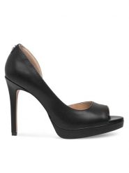 Nine West Szpilki WFA2733-1 Czarny. Czarne szpilki damskie Nine West, bez wzorów, z syntetyku, bez obcasa, bez zapięcia. Za 219.99 zł.