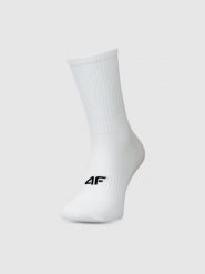 4F Skarpetki casual do połowy łydki (3-pack) męskie - białe 43-46. Białe skarpety męskie 4f, bez wzorów, z bawełny. Za 54.99 zł.