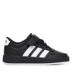 Sneakersy adidas. Czarne trampki i tenisówki chłopięce Adidas, bez wzorów, bez zapięcia. Za 179.99 zł.