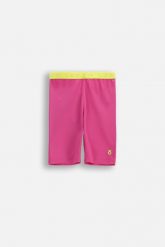 Legginsy sportowe dla dzieci Lemon Explore WL6 krótkie różowe. Czerwone legginsy dla dziewczynek LEMON explore, bez wzorów, z dresówki, krótkie. Za 49.90 zł.
