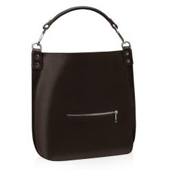 Torebka damska skórzana SABINE ciemny-braz. Torebki do ręki damskie bez wzorów, bez dodatków. Za 282.90 zł.