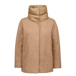 Kurtka GEOX W4615E T3116 W DIAMANTA Jasnobrązowy. Brązowe kurtki damskie Geox, bez wzorów, z syntetyku, bez kaptura. Za 696.99 zł.