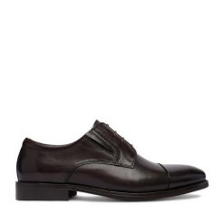 Półbuty GINO ROSSI. Brązowe eleganckie półbuty Gino Rossi, wizytowe, bez zapięcia. Za 449.99 zł.