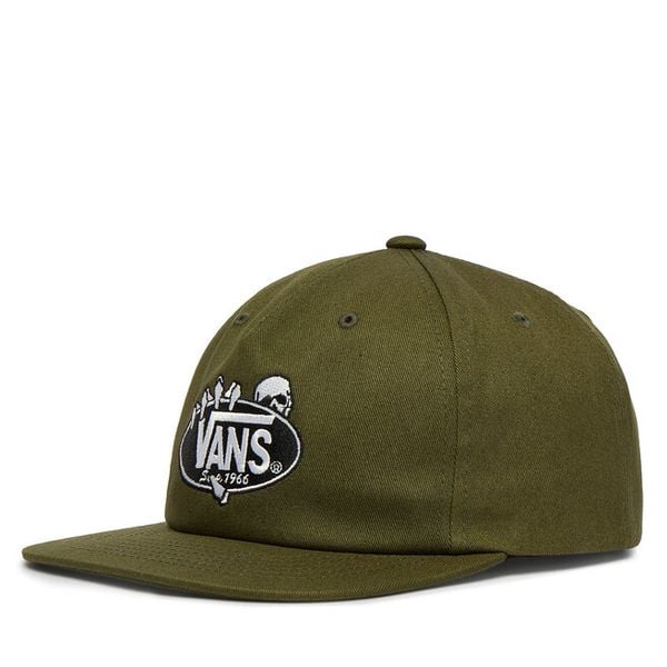 Czapka z daszkiem Vans. Zielone czapki i kapelusze damskie Vans, bez wzorów. Za 113.99 zł.