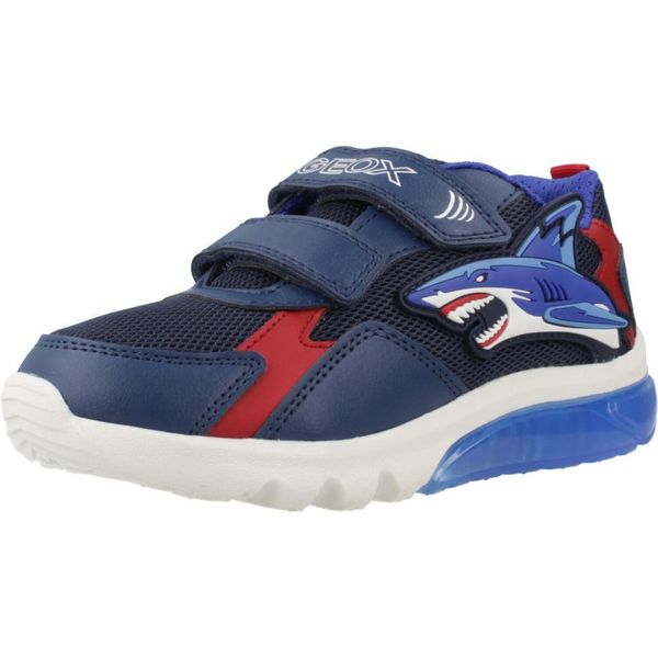 Buty GEOX J CIBERDRON BOY Niebieski. Niebieskie trekkingi męskie Geox, trekkingowe. Za 176.99 zł.