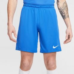 Spodenki Piłkarskie Męskie Nike Dry Park III. Niebieskie krótkie spodenki sportowe męskie Nike, m, bez wzorów, do piłki nożnej. Za 133.00 zł.