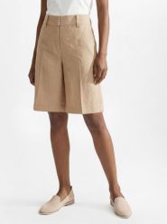Marc O'Polo Bermudy z lnem Kobiety len beżowy, 40. Brązowe szorty damskie Marc O'Polo, na lato, s, bez wzorów, ze lnu, eleganckie. Za 549.95 zł.