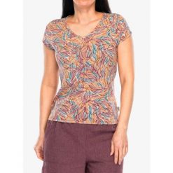 Koszulka damska Royal Robbins Featherweight Tee. Czerwone koszulki sportowe damskie ROYAL ROBBINS, bez wzorów, bez kołnierzyka, bez ramiączek. Za 203.99 zł.