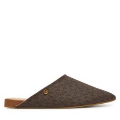 Klapki MICHAEL Michael Kors. Brązowe klapki damskie MICHAEL Michael Kors, bez wzorów, bez obcasa. Za 699.99 zł.