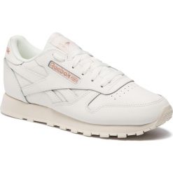 Buty Reebok - Cl Lthr DV3762 Chalk/Rose Gold/Paper Whi. Białe obuwie sportowe damskie Reebok, bez wzorów, z materiału, bez obcasa, bez zapięcia. W wyprzedaży za 269.00 zł.